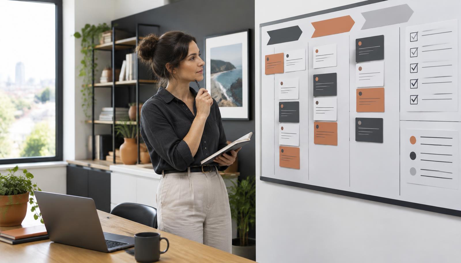 Australian business owner mapping processes and checking automation readiness